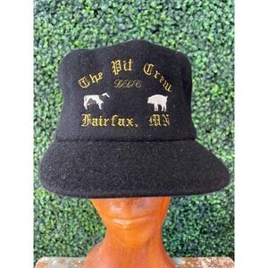 vtg 80s PIT CREW FAIRFAX Hat // cap cow pig truck midwest farmer cowboy rancher